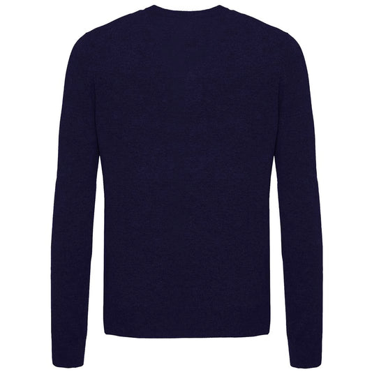 Maglione di lana blu