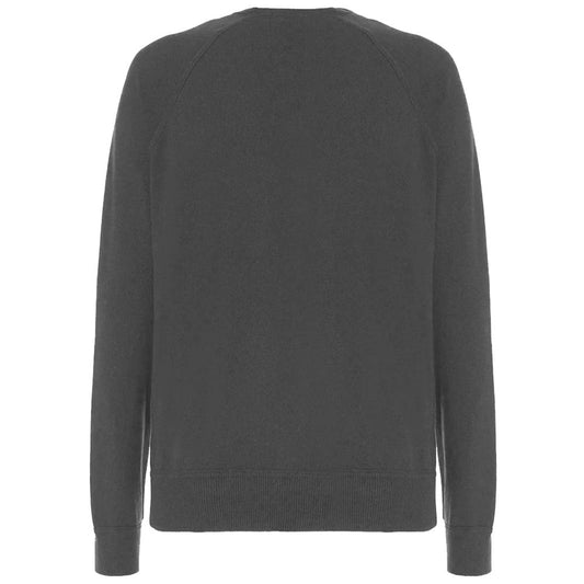 Gray Wool Men Turtleneck Sweater