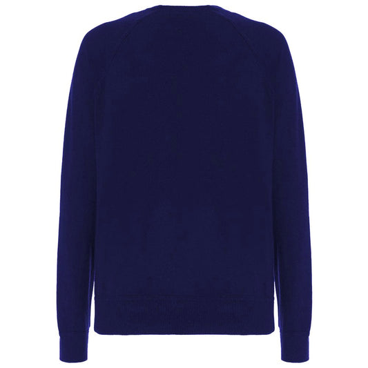 Blue Wool Men Sweater