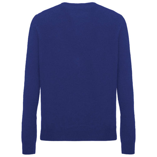 Maglione da uomo in lana blu