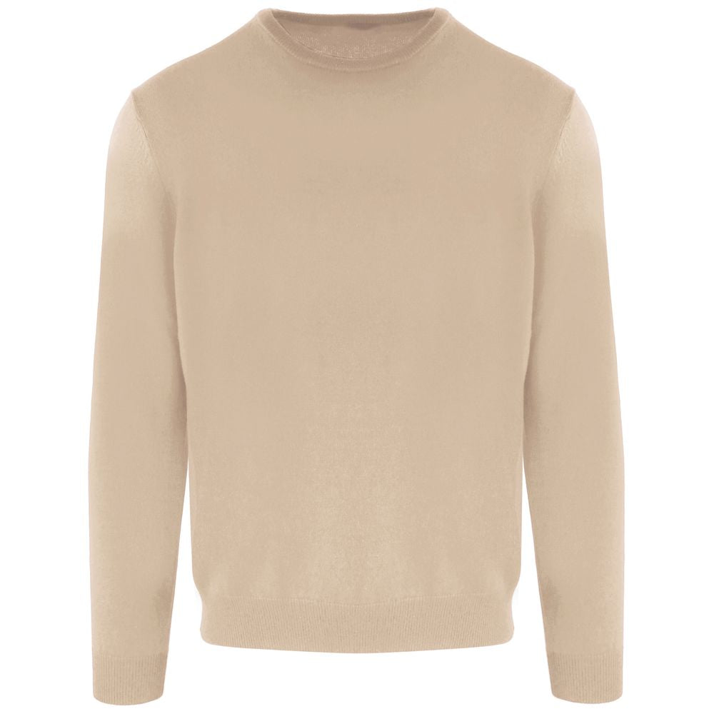 Beige Wollpullover für Herren