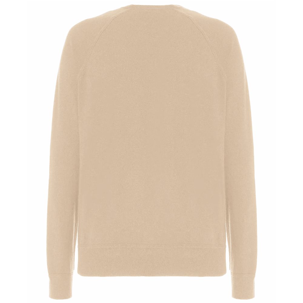 Beige Wollpullover für Herren