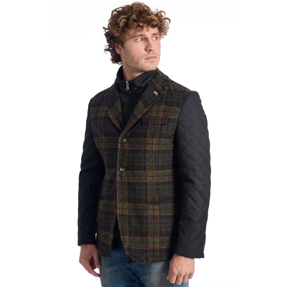 Braune Wolljacke für Herren