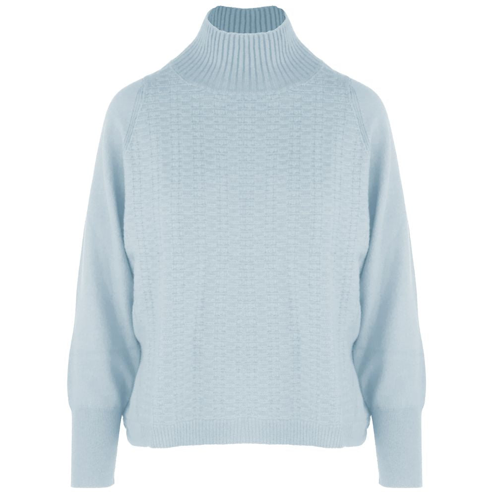 Hellblauer Kaschmirpullover