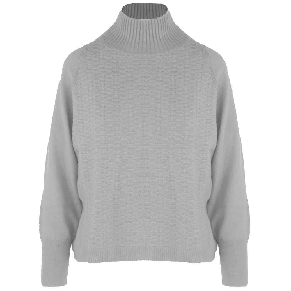 Grauer Kaschmirpullover