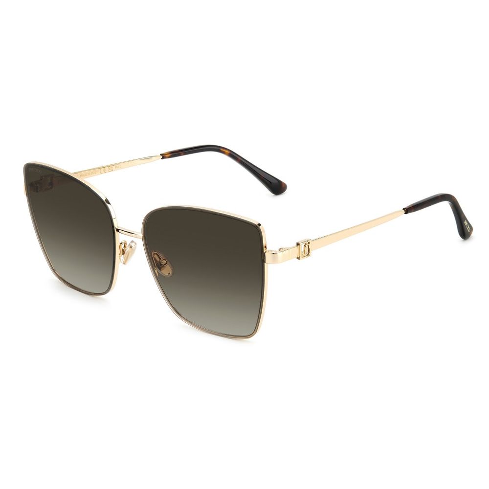 Sonnenbrille aus goldenem Metall