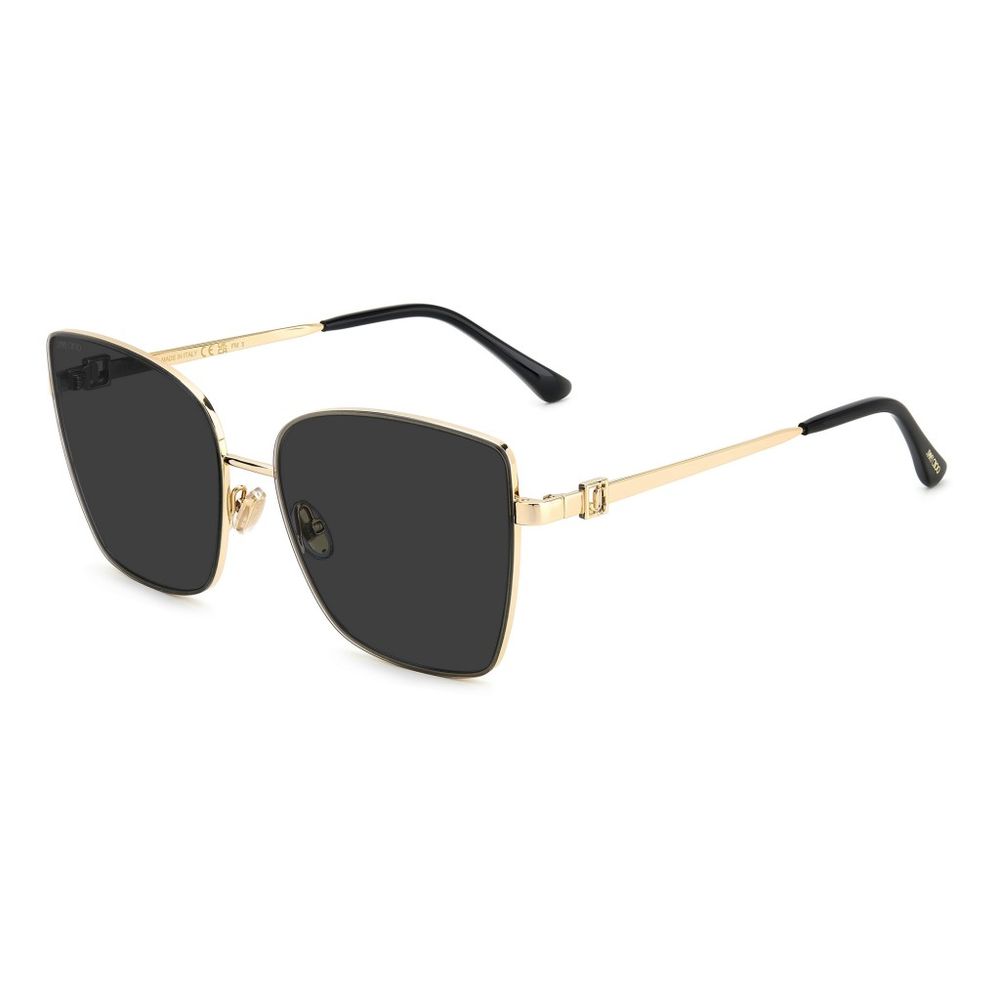 Sonnenbrille aus goldenem Metall