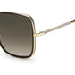 Sonnenbrille aus goldenem Metall