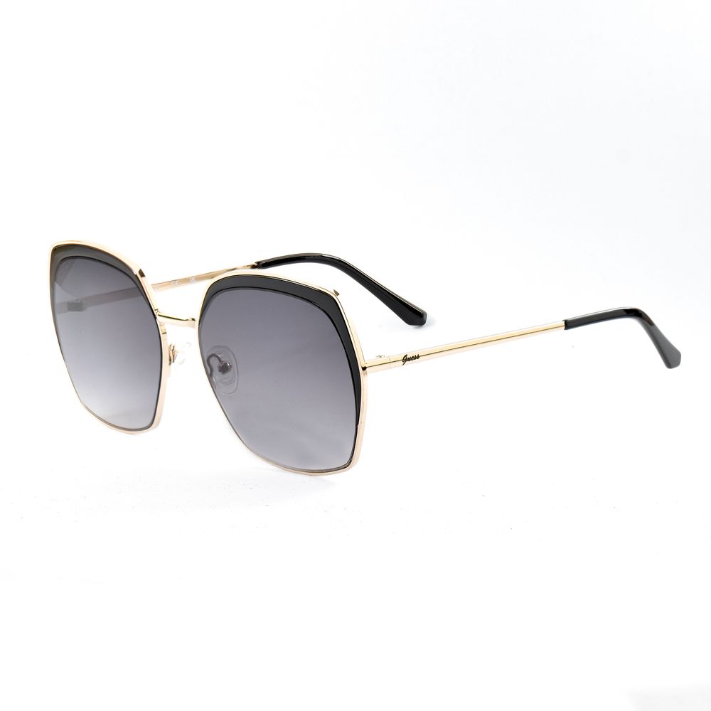 Sonnenbrille aus goldenem Metall