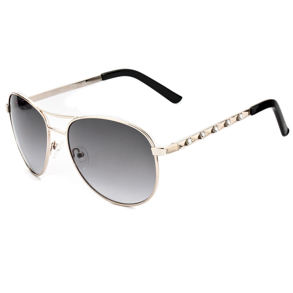 Sonnenbrille aus goldenem Metall