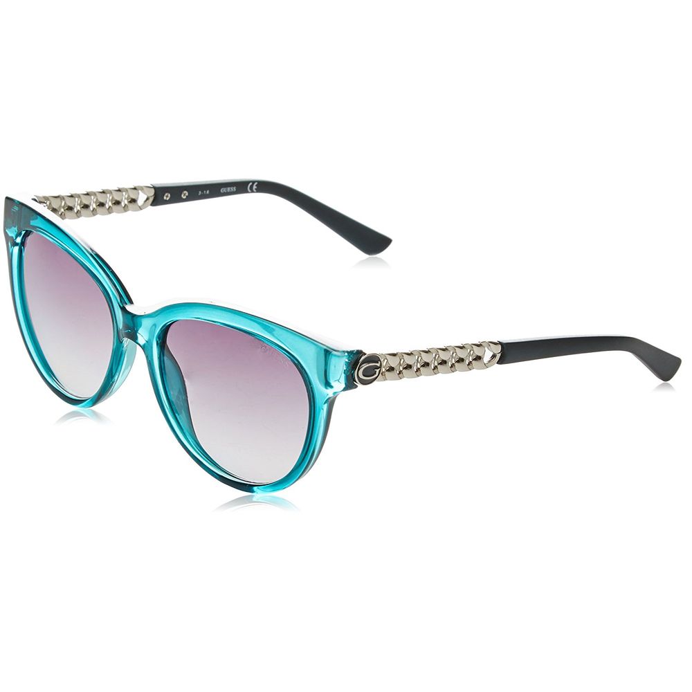 Blaue Sonnenbrille mit Spritzguss-Optik