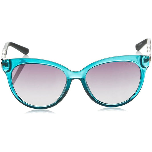 Blaue Sonnenbrille mit Spritzguss-Optik