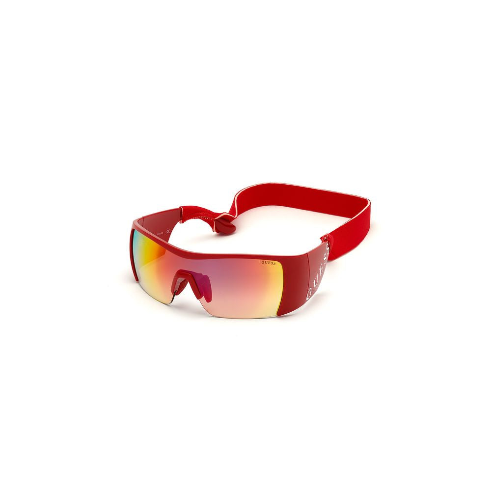 Rote Sonnenbrille mit Spritzguss-Optik