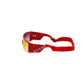 Rote Sonnenbrille mit Spritzguss-Optik