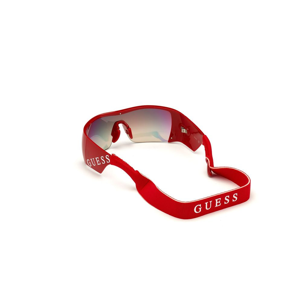 Rote Sonnenbrille mit Spritzguss-Optik