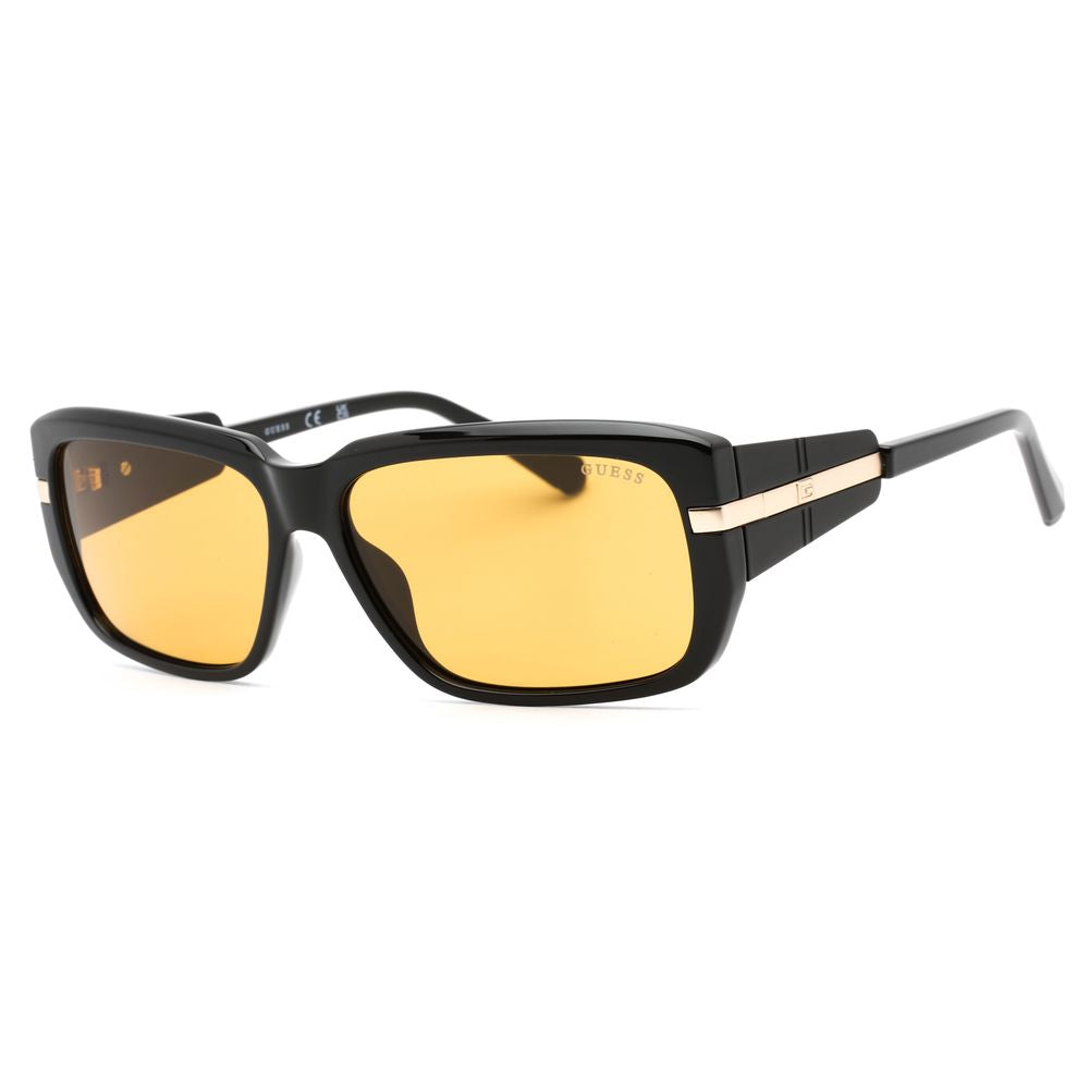 Schwarze Sonnenbrille mit Spritzguss-Optik