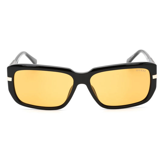 Schwarze Sonnenbrille mit Spritzguss-Optik