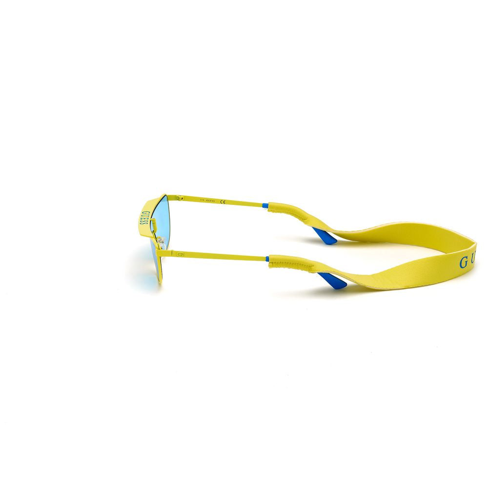 Gelbe Sonnenbrille aus Metall