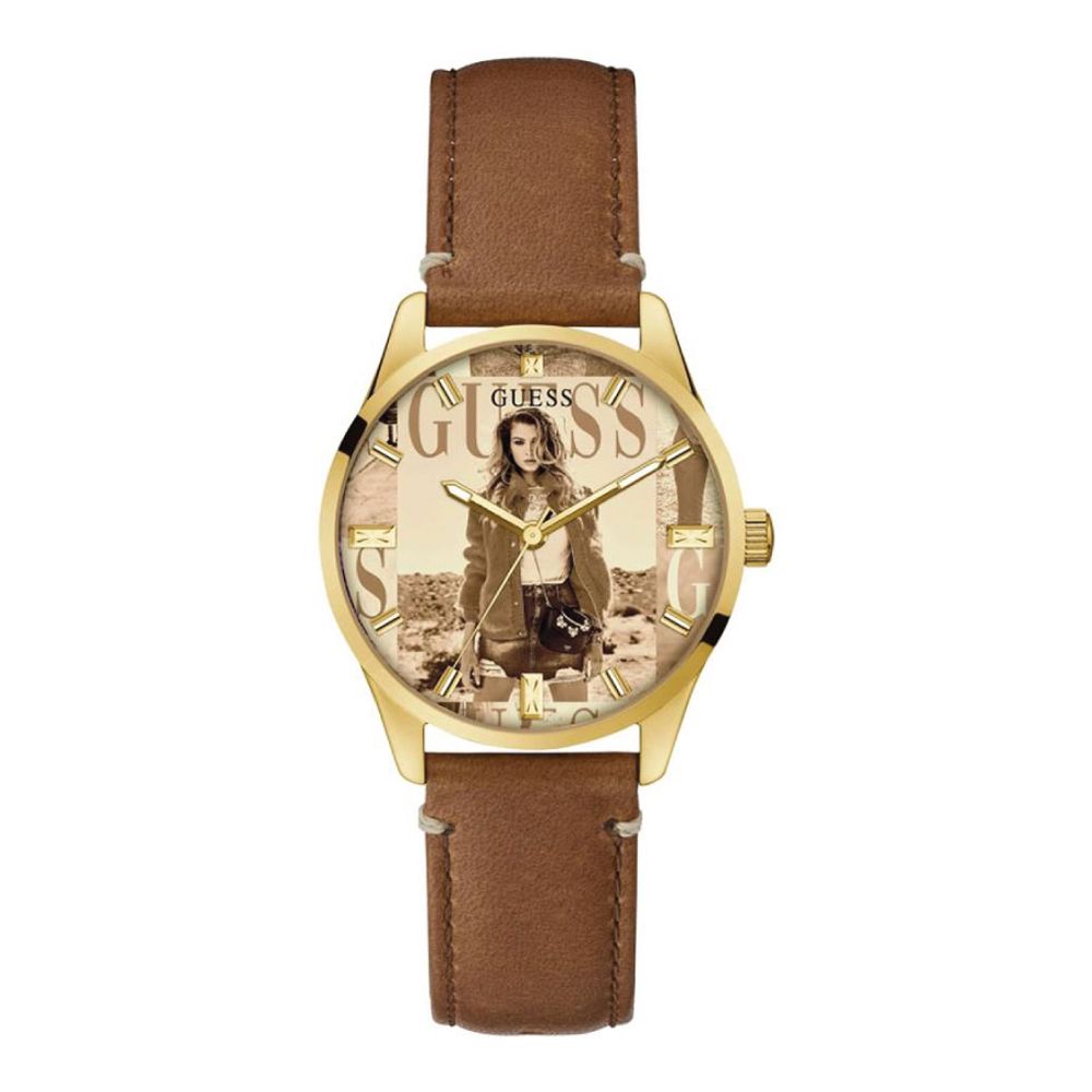 Orologio in pelle marrone