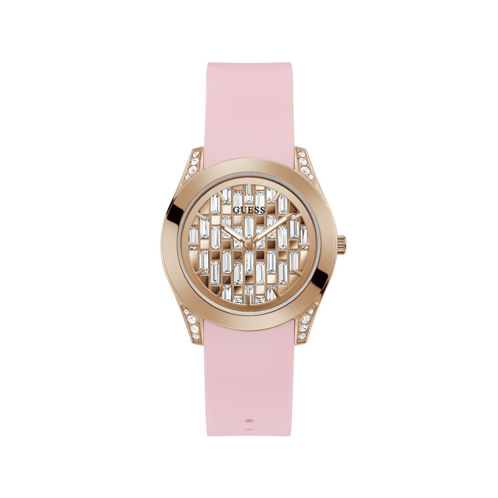 Orologio in silicone rosa