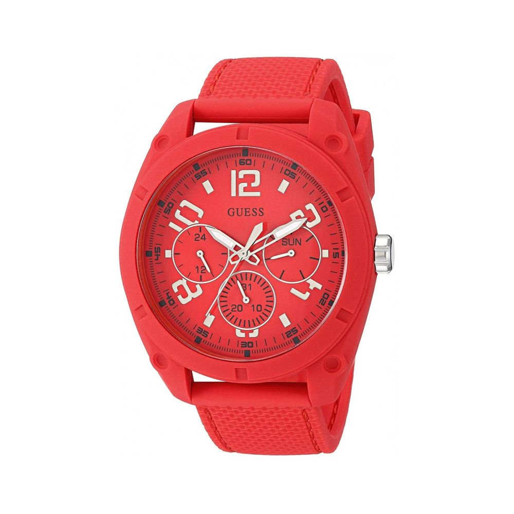 Orologio in silicone rosso