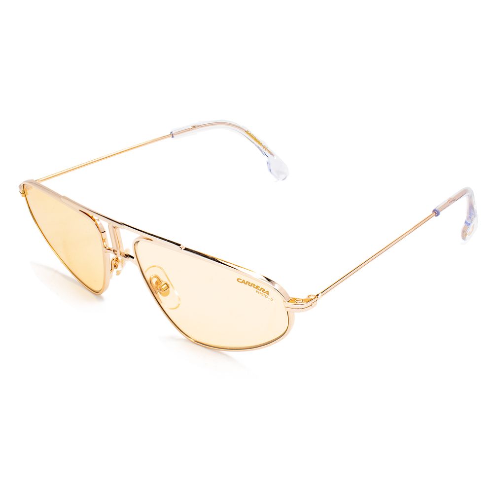 Sonnenbrille aus goldenem Metall