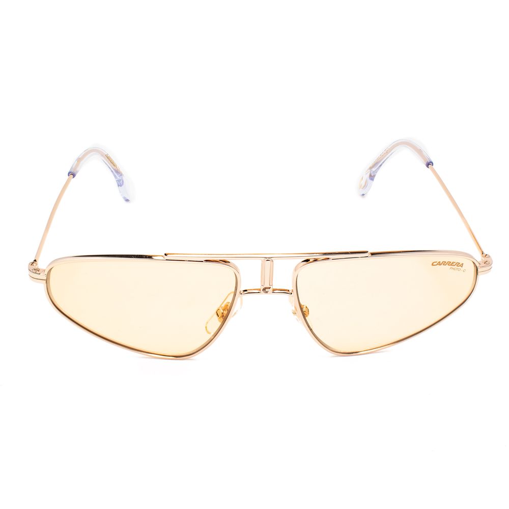 Sonnenbrille aus goldenem Metall