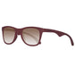 Burgundy Plastic Sunglasses