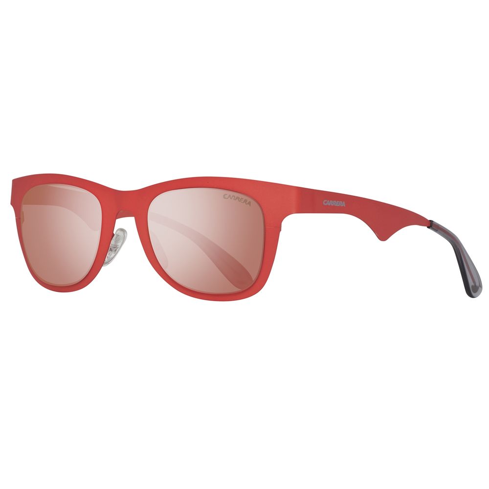 Orangefarbene Sonnenbrille aus Metall