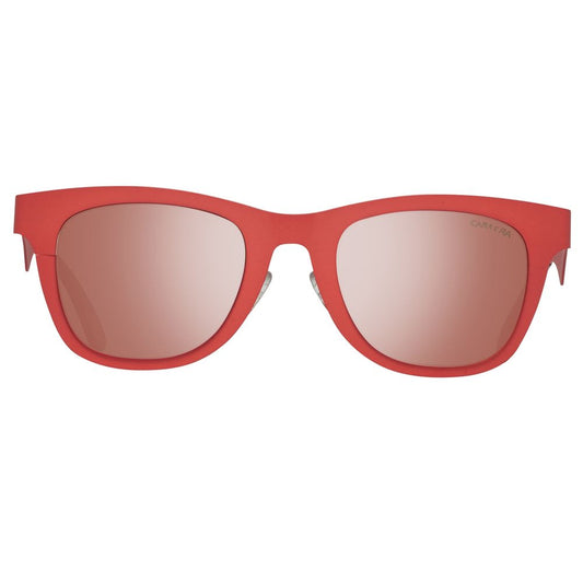 Orangefarbene Sonnenbrille aus Metall