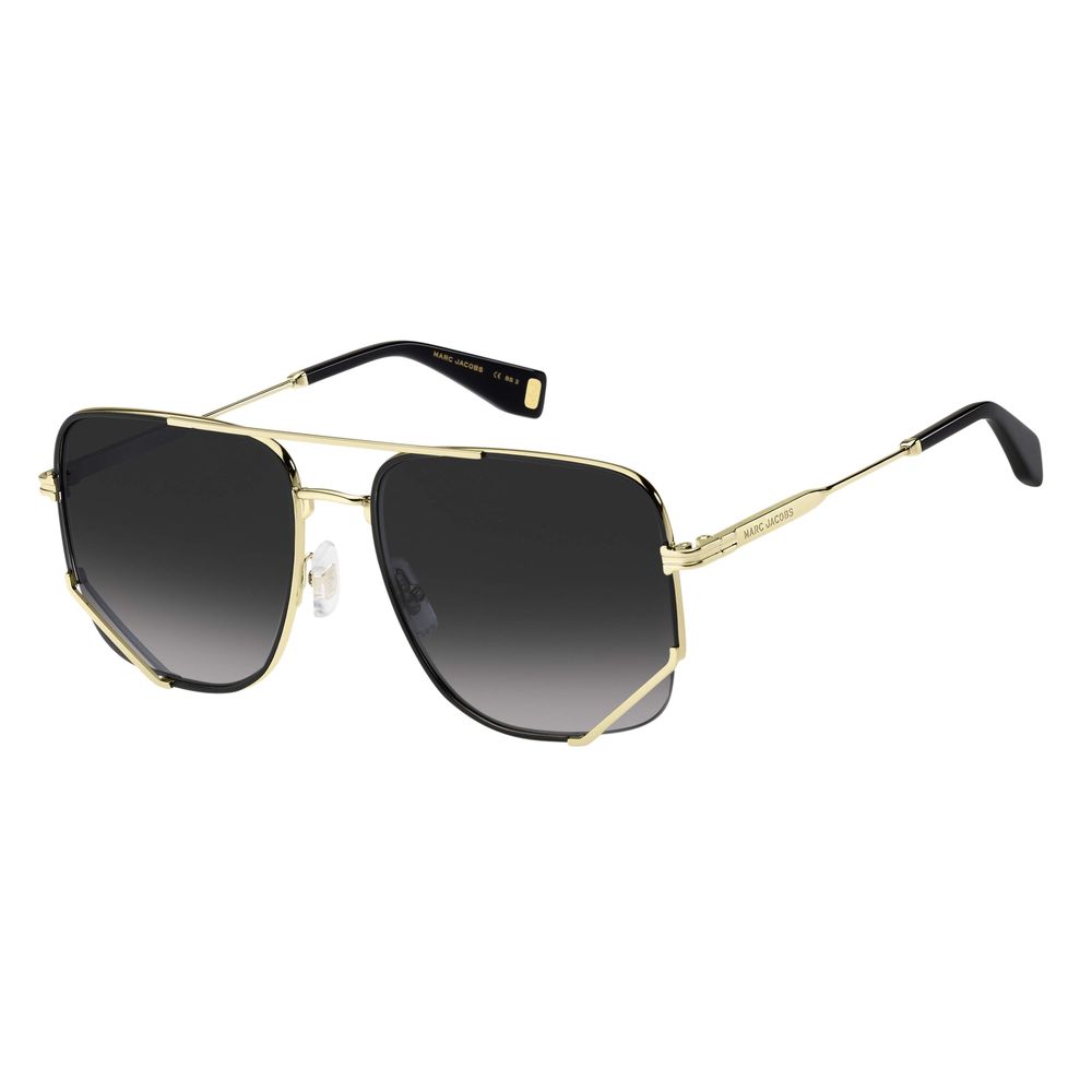 Sonnenbrille aus goldenem Metall