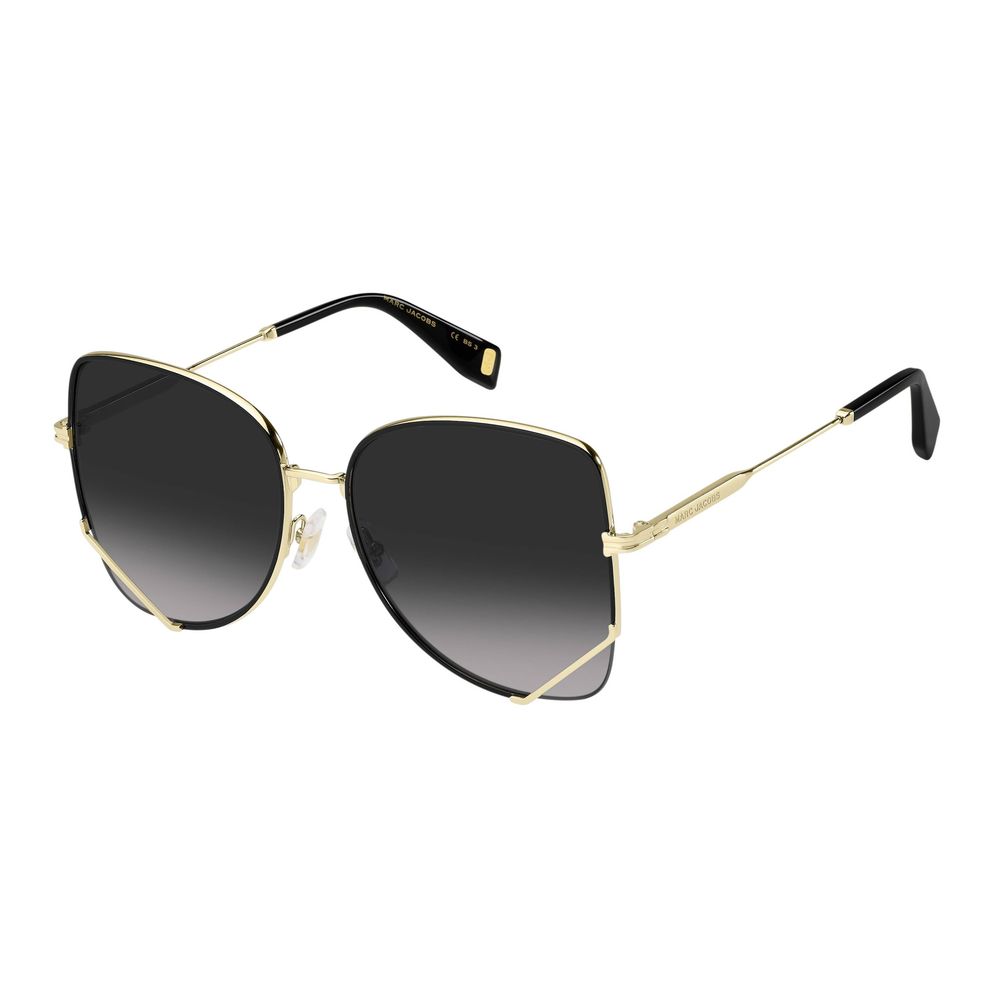 Sonnenbrille aus goldenem Metall