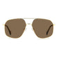 Gold Stainless Steel Sunglasses