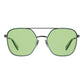 Green Metal Sunglasses