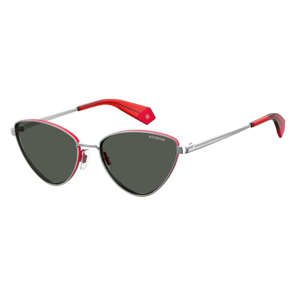 Rote Sonnenbrille aus Metall