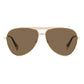 Gold Stainless Steel Sunglasses