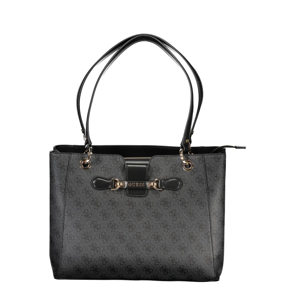 Schwarze Handtasche aus Polyethylen