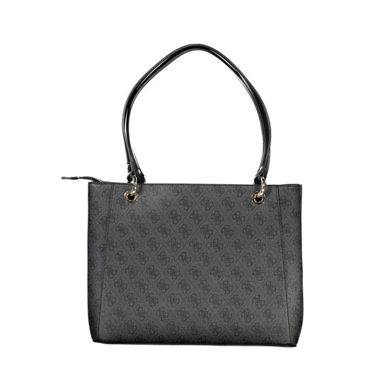 Schwarze Handtasche aus Polyethylen