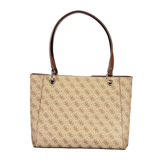 Beige Handtasche aus Polyethylen