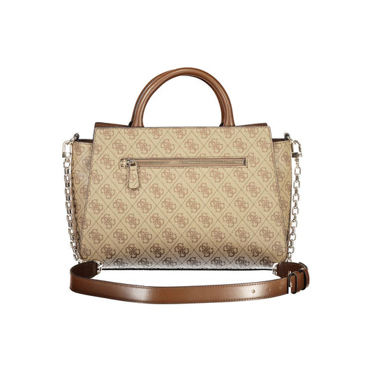 Borsa a mano in polietilene beige