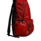 Red Patent Leather Logo Plaque Backpack Bag