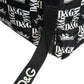 Black White DG Crown Logo Nylon Backpack Bag