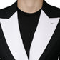 Black White Single Breasted Dress Blazer