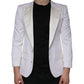 Off White Wool Single Breasted Dress Blazer