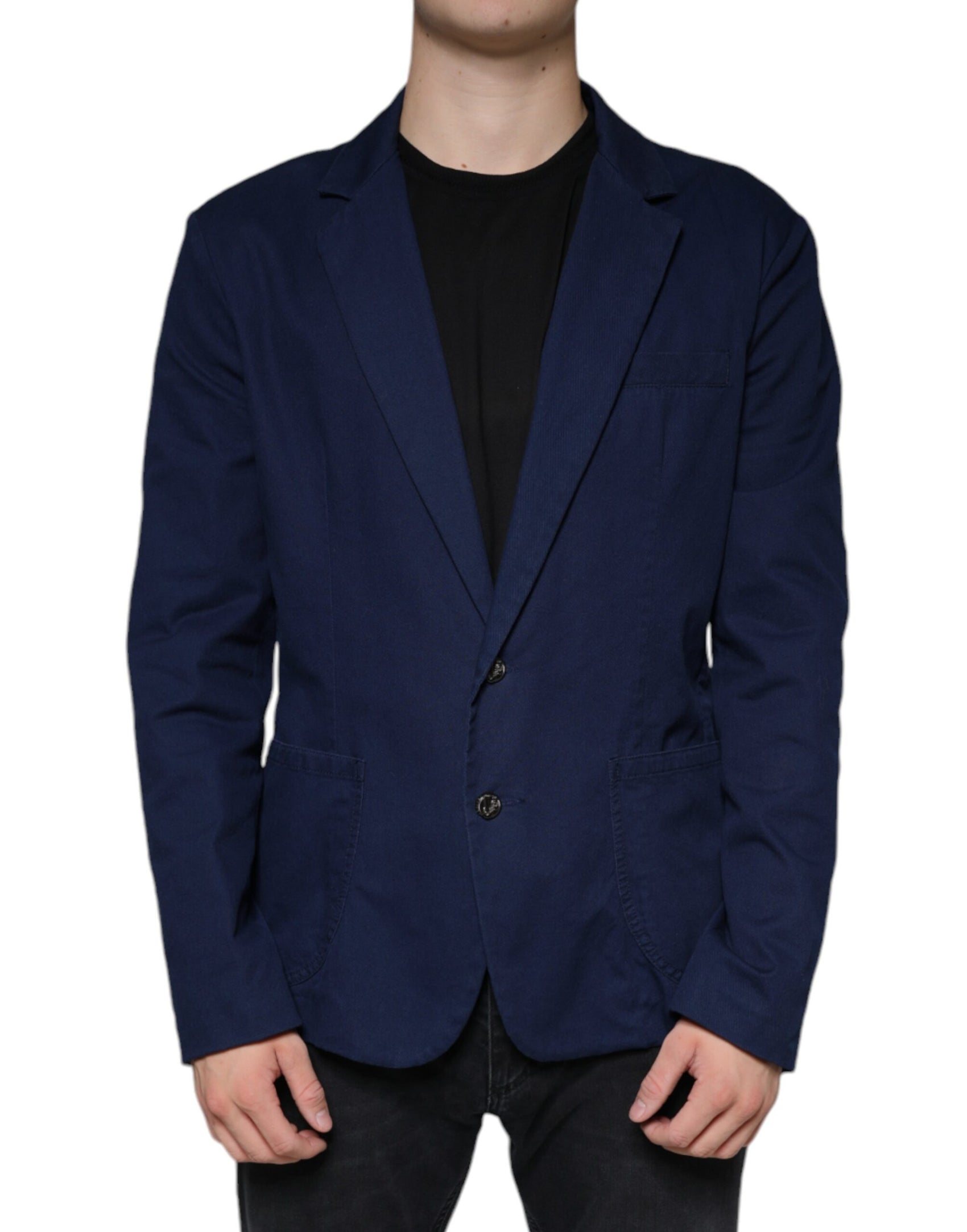 Blue Notch Single Breasted Dress Coat Blazer