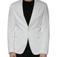 White Single Breasted One Button Dress Formal Blazer