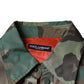 Mehrfarbiges Button-Down-Hemd mit Camouflage-Muster