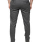 Grau karierte Skinny-Hose aus Wolle im Tartan-Stil