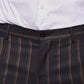 Braune Streifen Skinny Herren Anzughose