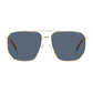 Blue Metal Sunglasses